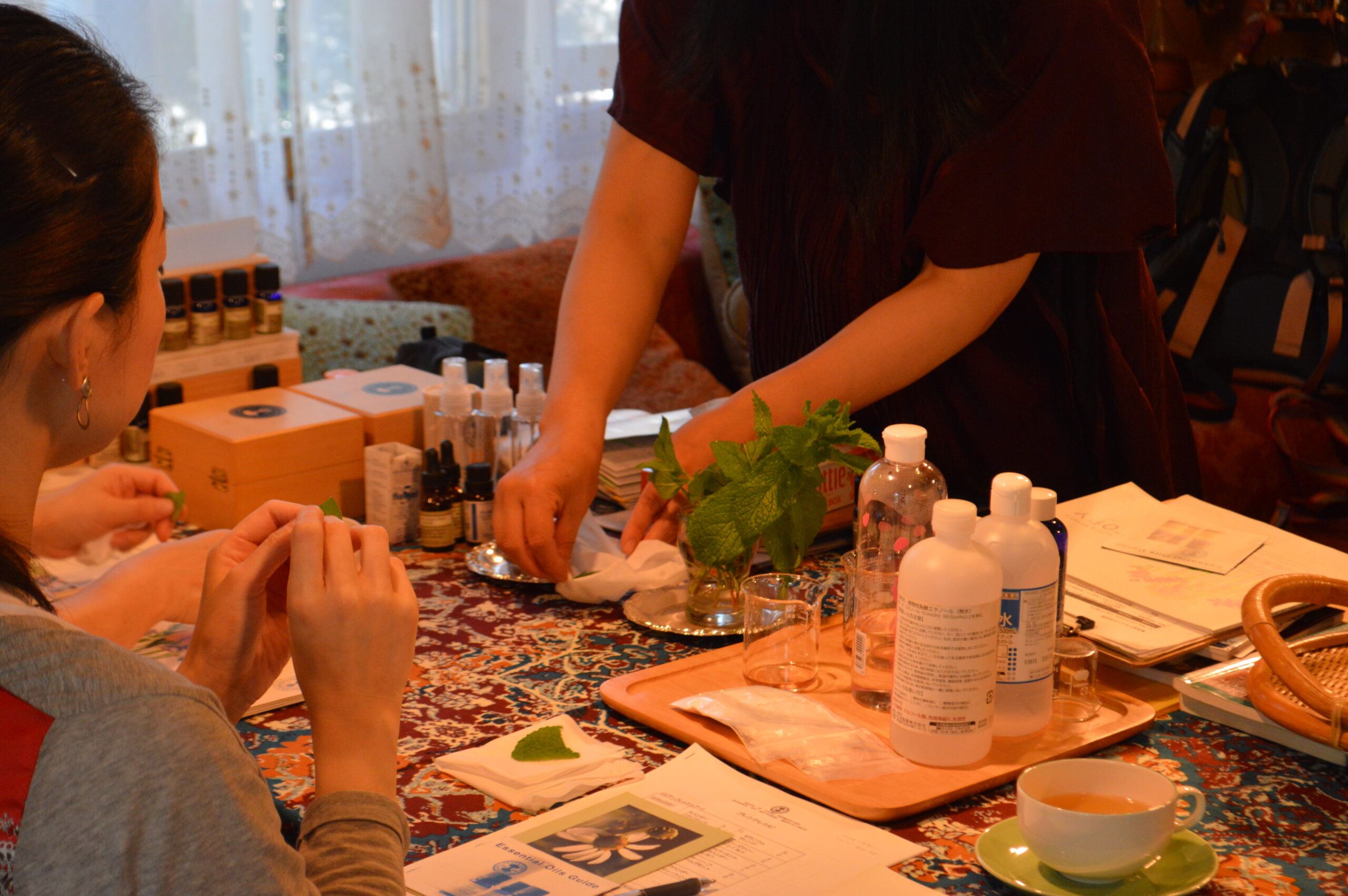 アロマセラピー基礎講座の風景